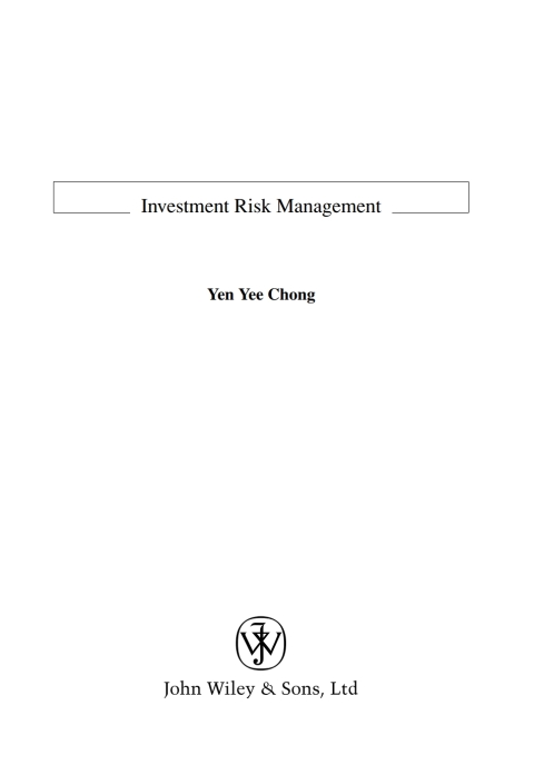 Cover image for book Investment Risk Management