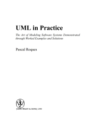 صورة الغلاف: UML in Practice 1st edition 9780470848319