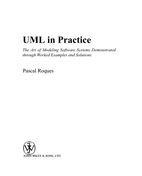 Cover image for book UML in Practice