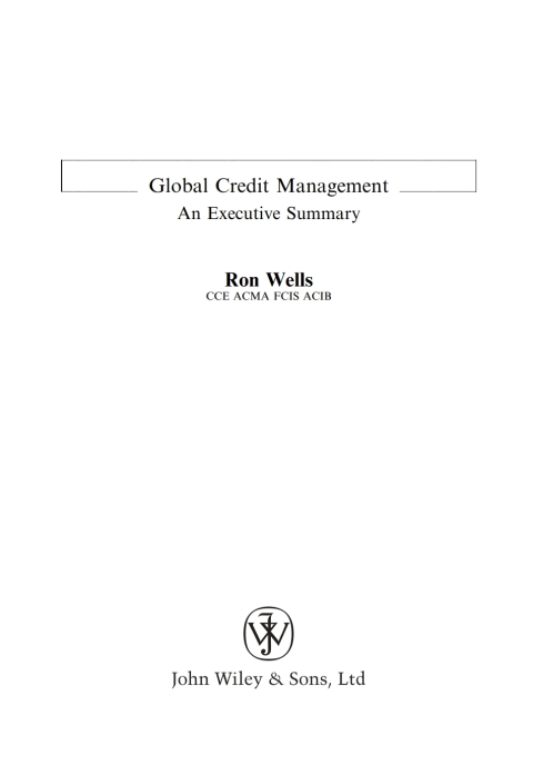 Cover image for book Global Credit Management