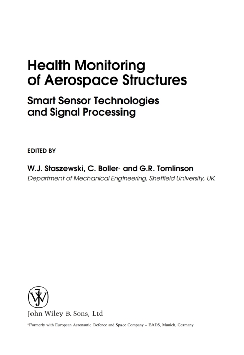 Cover image for book Health Monitoring of Aerospace Structures
