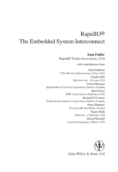 Cover image for book RapidIO