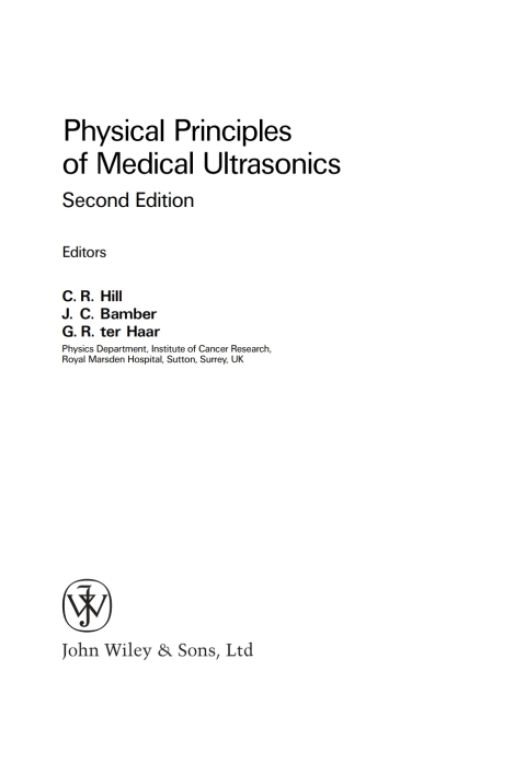 Cover image for book Physical Principles of Medical Ultrasonics