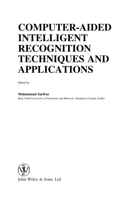 Cover image for book Computer-Aided Intelligent Recognition Techniques and Applications