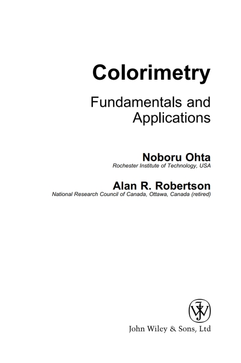 Cover image for book Colorimetry