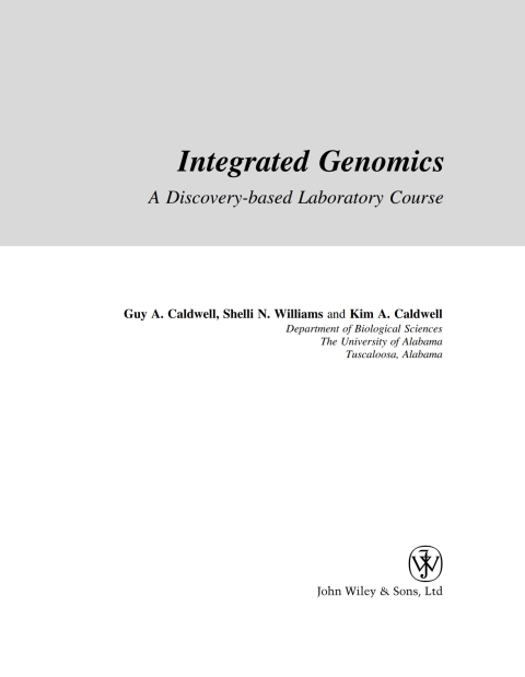 Cover image for book Integrated Genomics: A Discovery-Based Laboratory Course