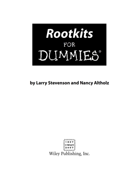 Cover image for book Rootkits For Dummies