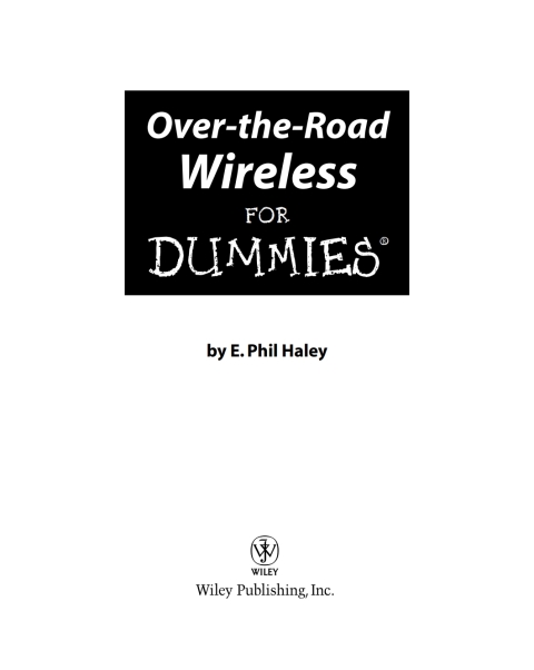 Cover image for book Over-the-Road Wireless For Dummies