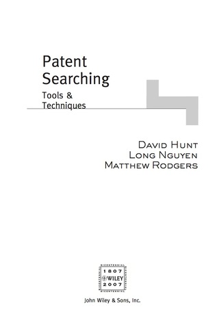 Patent Searching: Tools & Techniques