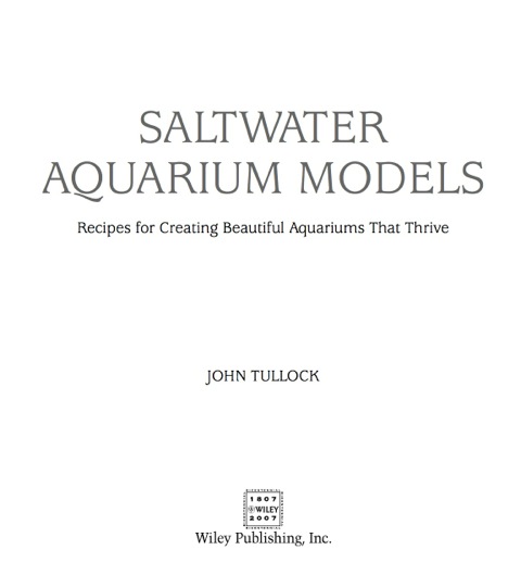 Cover image for book Saltwater Aquarium Models