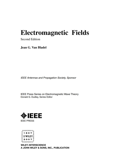Cover image for book Electromagnetic Fields