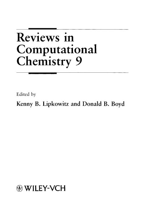 Reviews in Computational Chemistry 