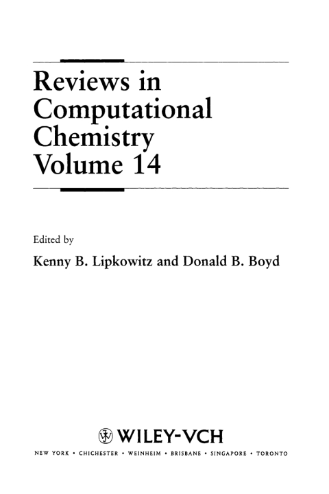 Reviews in Computational Chemistry 