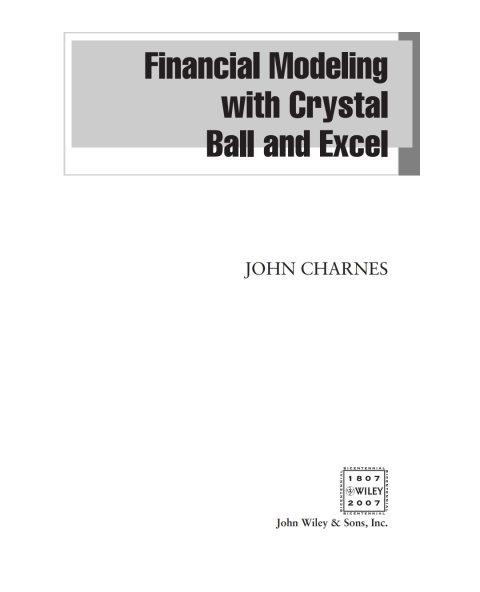 Cover image for book Financial Modeling with Crystal Ball and Excel