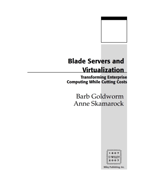 Cover image for book Blade Servers and Virtualization