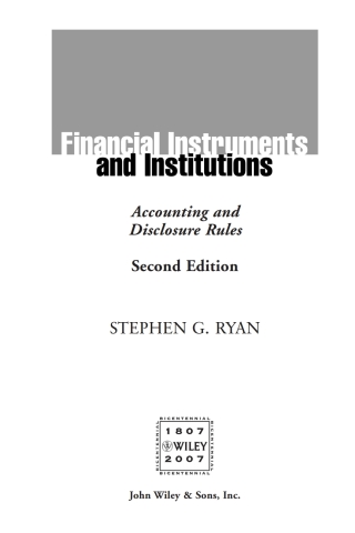 Financial Instruments and Institutions