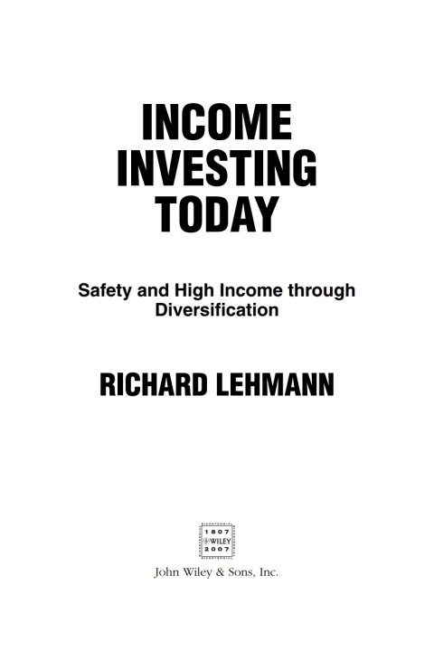 Cover image for book Income Investing Today