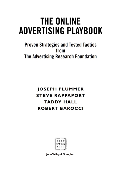 Cover image for book The Online Advertising Playbook