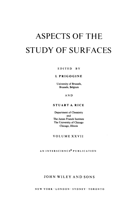 Cover image for book Aspects of the Study of Surfaces