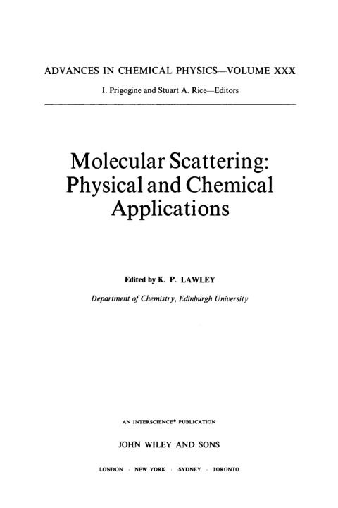 Cover image for book Molecular Scattering