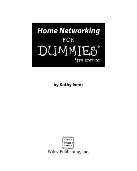 Cover image for book Home Networking For Dummies