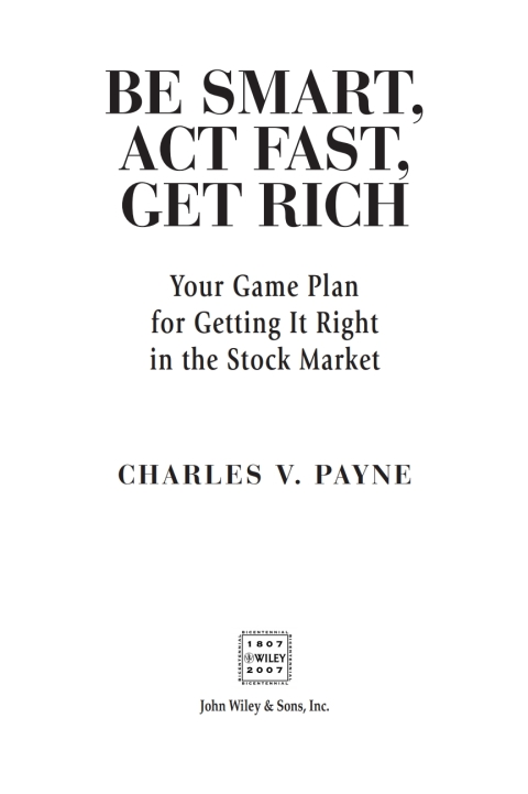Cover image for book Be Smart, Act Fast, Get Rich