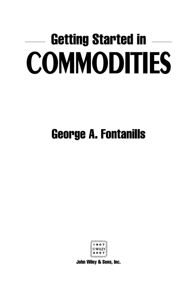 Getting Started in Commodities