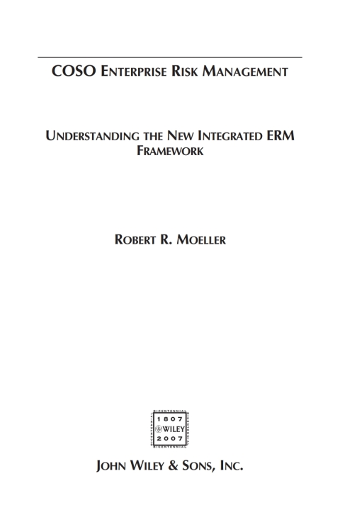 Cover image for book COSO Enterprise Risk Management