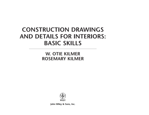 Cover image for book Construction Drawings and Details for Interiors