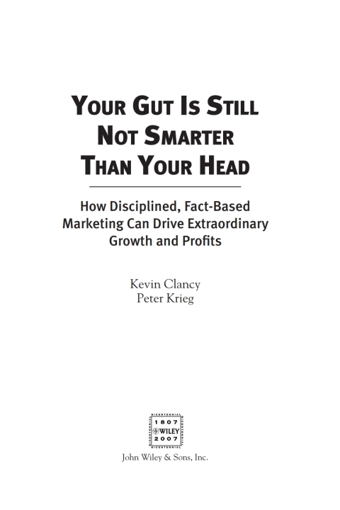 Cover image for book Your Gut is Still Not Smarter Than Your Head