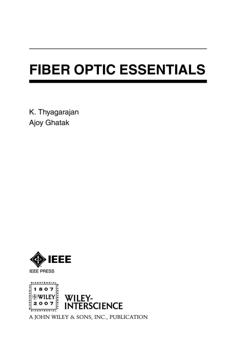 Fiber Optic Essentials 