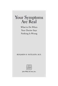 Titelbild: Your Symptoms Are Real 1st edition 9780471740285