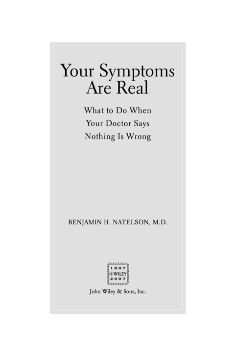 Cover image for book Your Symptoms Are Real