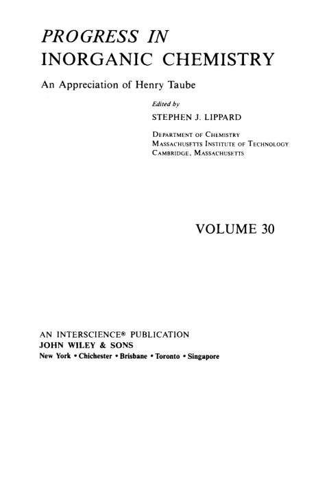 Cover image for book An Appreciation of Henry Taube