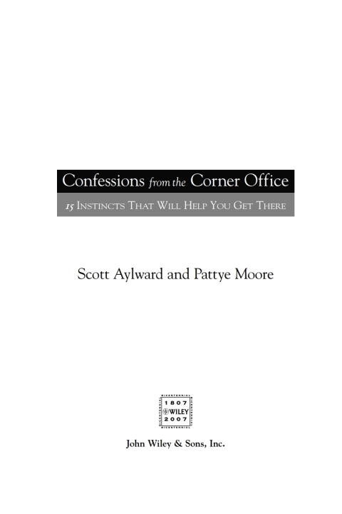 Cover image for book Confessions from the Corner Office: 15 Instincts That Will Help You Get There
