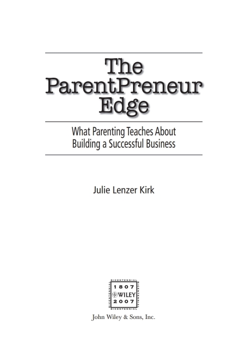 Cover image for book The ParentPreneur Edge