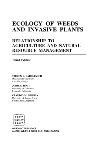 Ecology of Weeds and Invasive Plants
