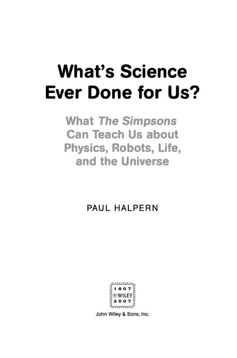 Cover image for book What's Science Ever Done For Us