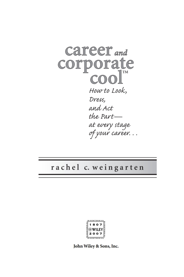 Career and Corporate Cool