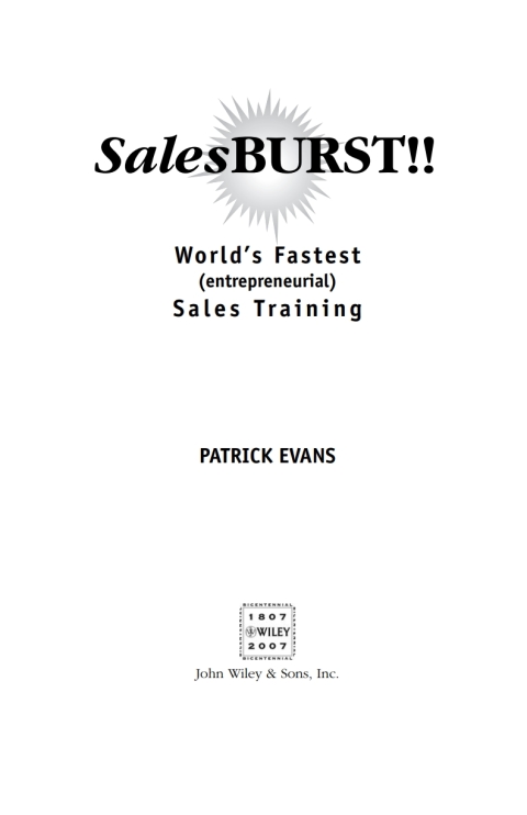 Cover image for book SalesBURST!!
