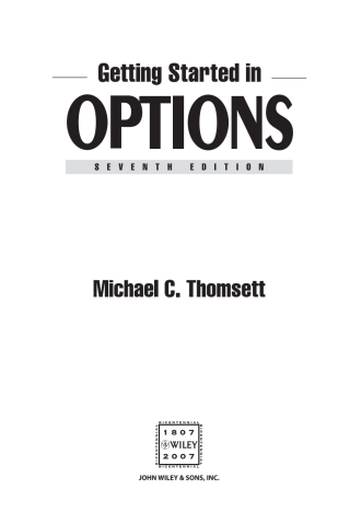 Getting Started in Options