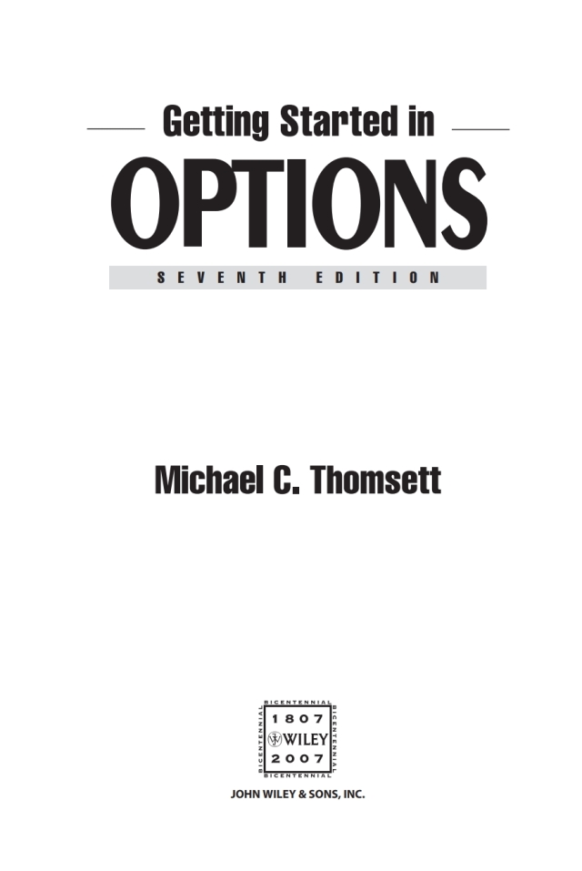 Getting Started in Options