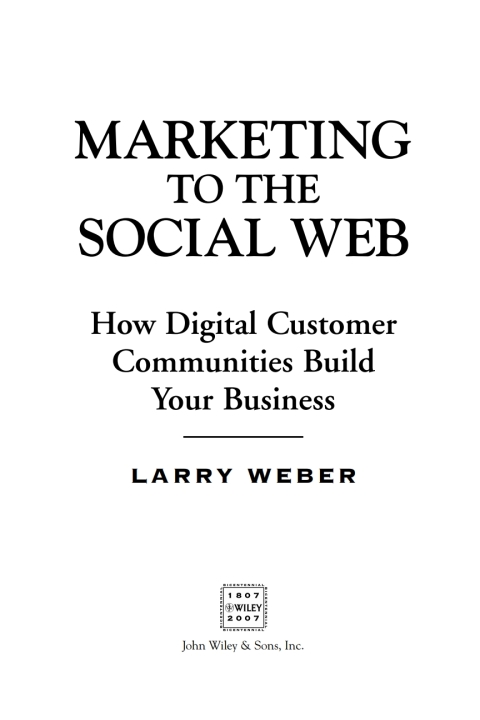 Marketing to the Social Web 