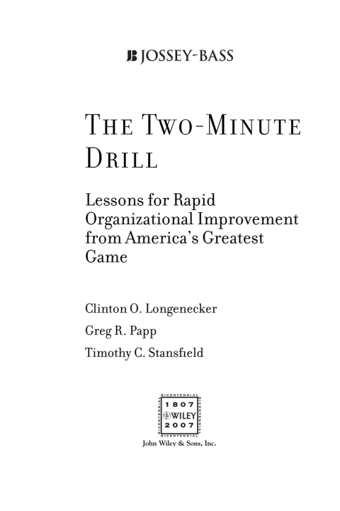 Cover image for book The Two Minute Drill