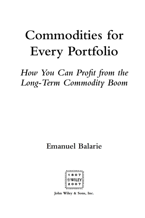 Cover image for book Commodities for Every Portfolio