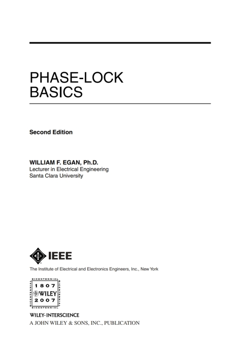 Cover image for book Phase-Lock Basics