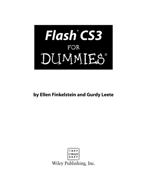 Cover image for book Flash CS3 For Dummies