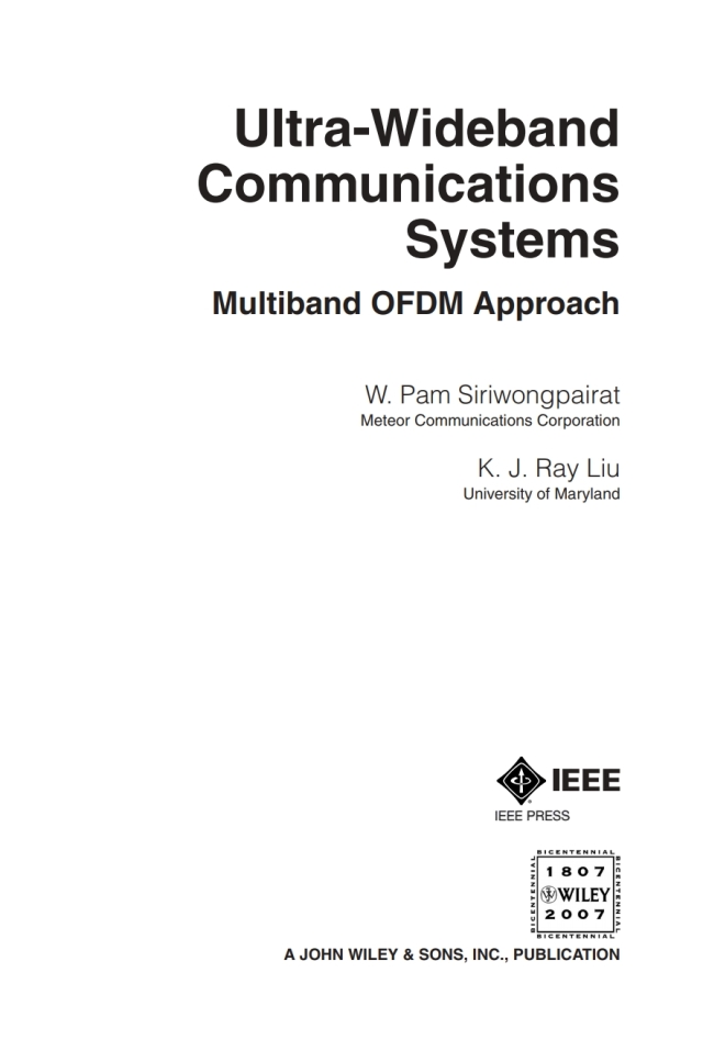 Ultra-Wideband Communications Systems