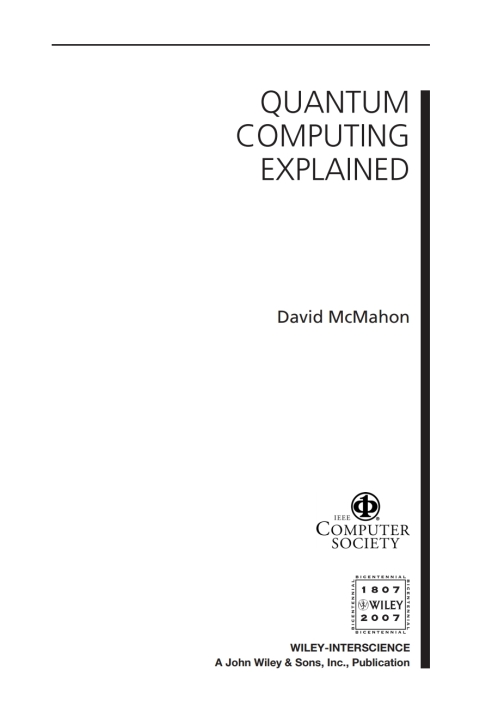 Cover image for book Quantum Computing Explained