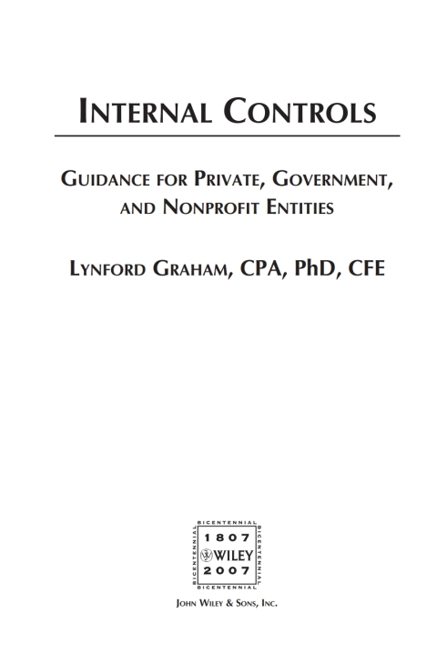 Cover image for book Internal Controls